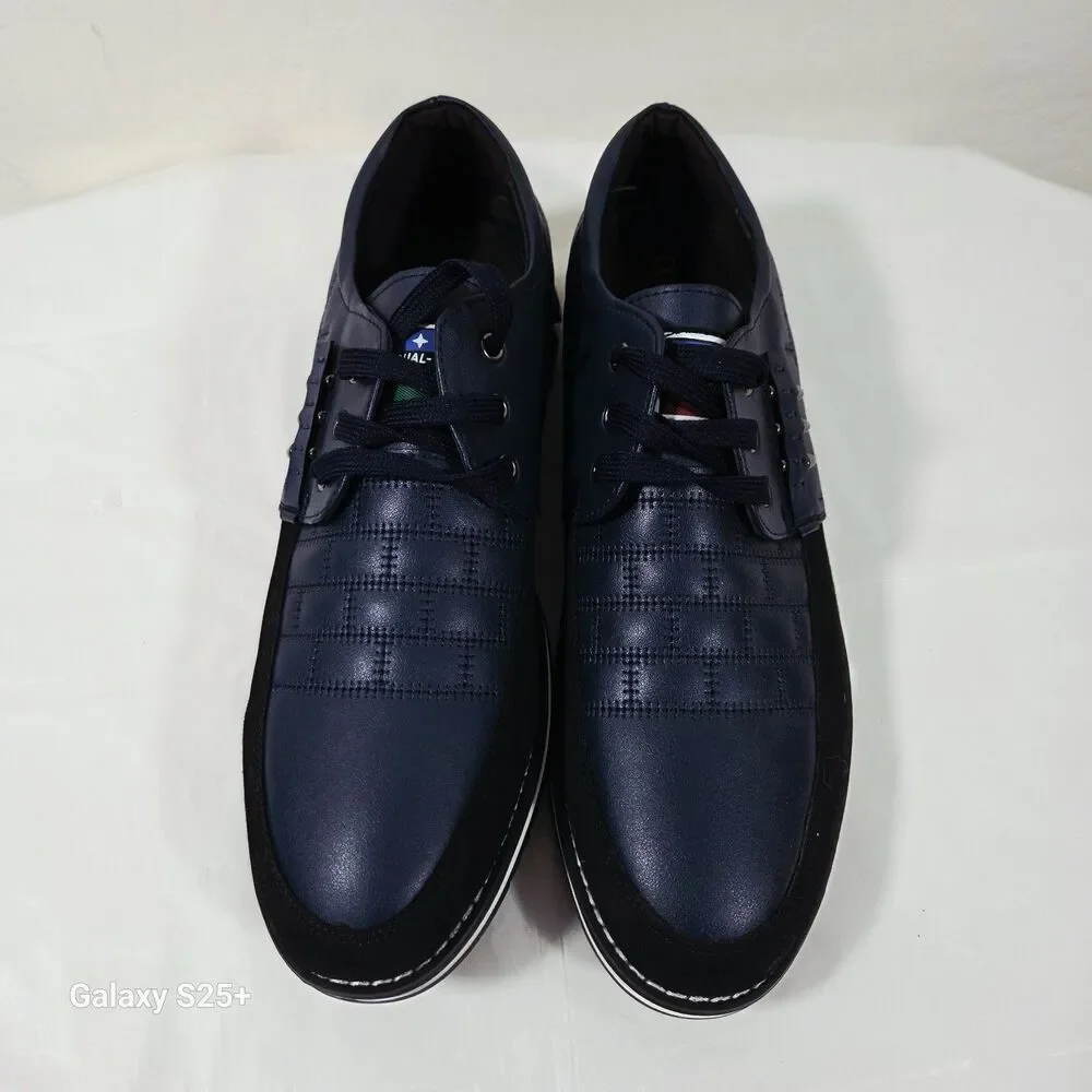 COSIDRAM Men’s Business Casual Oxford Sneakers Navy Black Size 13